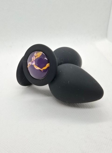 Limitowany korek analny „Twerk It!” – czarny silikonowy butt plug z ozdobną grafiką kobiety w pozycji twerk.