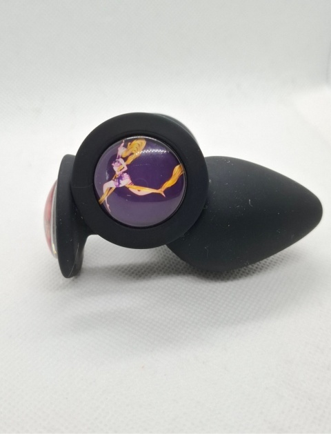 Limitowany korek analny „Twerk It!” – czarny silikonowy butt plug z ozdobną grafiką kobiety w pozycji twerk.