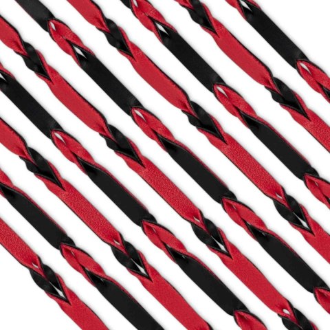 Fetish Collection - Flogger 64 cm - Red and Black