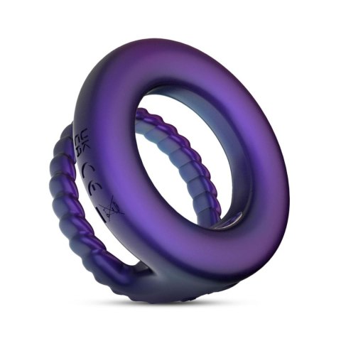 Hueman - Jupiter Vibrating Cock and Ball Ring - Purple