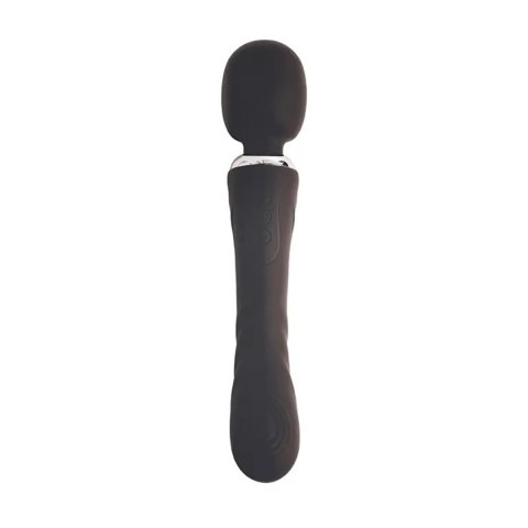 Black clitoral and G-spot vibrator