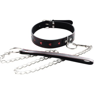 Collar with detachable leash