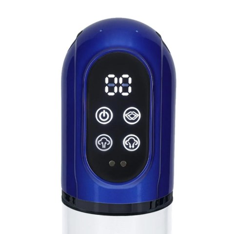 Engage - Automatic Waterproof Penis Pump and Masturbator - Metallic Blue