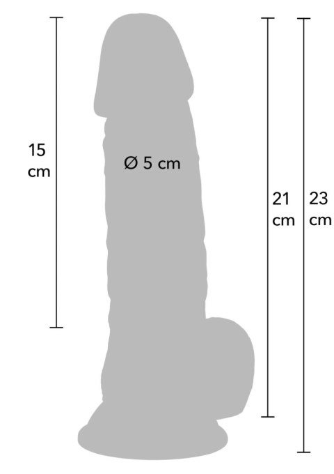 Realistic Dildo PVC 21 cm