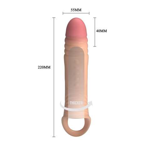 Pretty Love 8.7" Vibrating Penis Sleeve