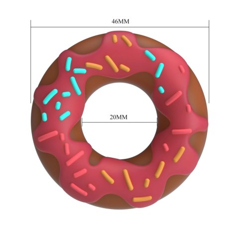 Pretty Love Berry Super Donut Silicone Cock Ring