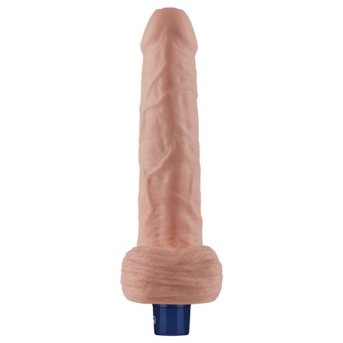 9" REAL SOFTEE Rechargeable TPE Vibrating Dildo(Flesh)