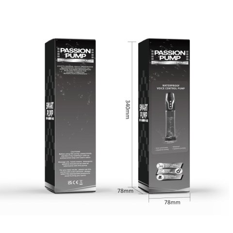 Pompka- PASSION PUMP, PREMIUM RECHARGEABLE AUTOMATIC WATERPROOF PUMP, Voice control