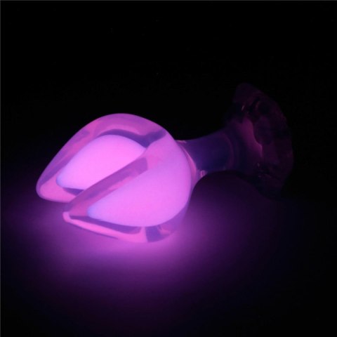 Gemoria Silicone Butt Plug - Dual Crescent (Glow-In-The-Dark)