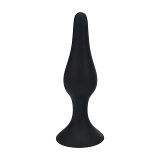 Slim Silicone Anal Plug - XL - Black