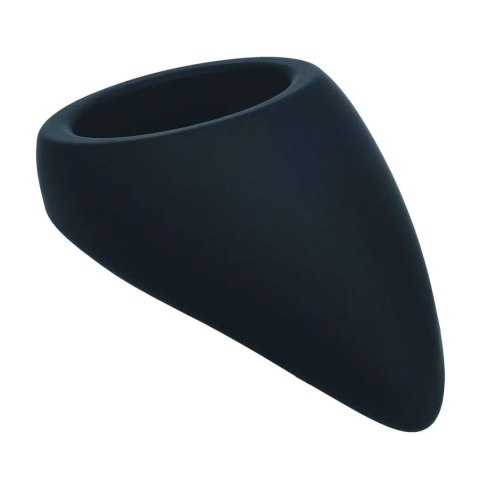 Teardrop Silicone Cockring - Black
