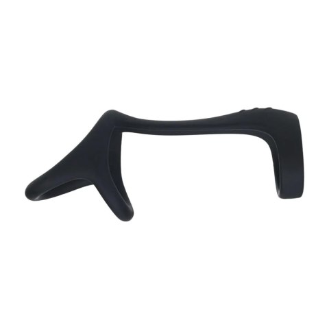 Tri O Silicone Shaft Cock and Ball Ring - Black