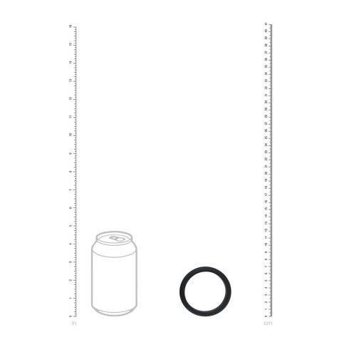 Wide O Silicone Cockring - XXL - 55mm - Black