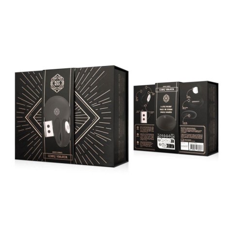 Rosy Gold - C-Shape Vibrator with Luxury Charging Case - Black