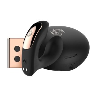 Rosy Gold - Wearable Vibrator with Luxury Charging Case - Black