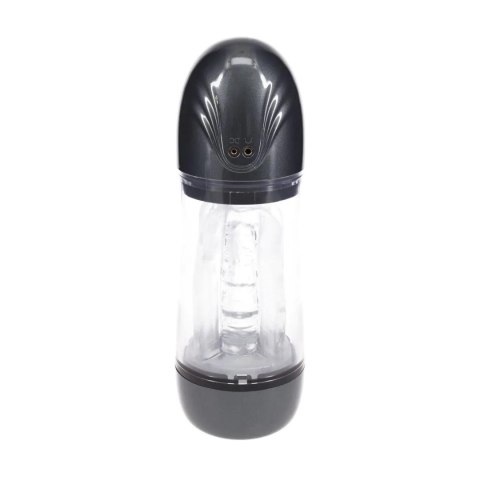 SonicPull - Suction and Vibration Masturbator Pump - Multimedia Enhanced - Gun Metal