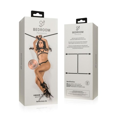 Bedroom Fantasies - Under the bed Restraint Bondage Set Black