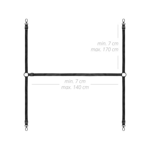 Bedroom Fantasies - Under the bed Restraint Bondage Set Black