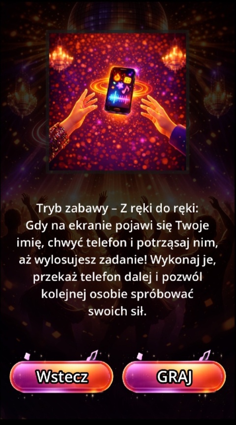 Shake Me mobilna gra towarzyska Android