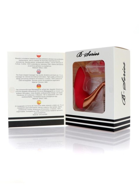 Stymulator - Swan massager, interchangeable heads - USB 9 Functions / APP Mobile