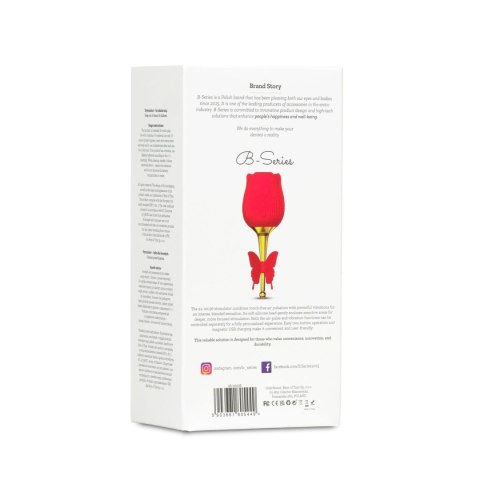 Masażer ssący do łechtaczki w kształcie róży – elegancki wibrator dla kobiet